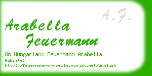 arabella feuermann business card